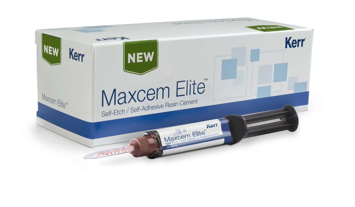 MaxCem Elite Mini Kit-(прозрачный) композ.цемент двойного отвержд. д/коронок, мост. протез.