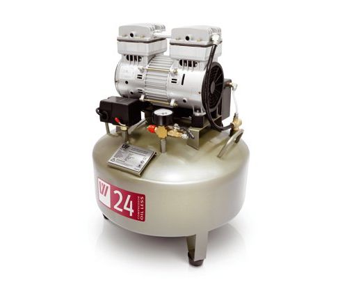 W-601 - безмасляный компрессор для одной стоматологической установки с ресивером 24 л (65 л/мин)