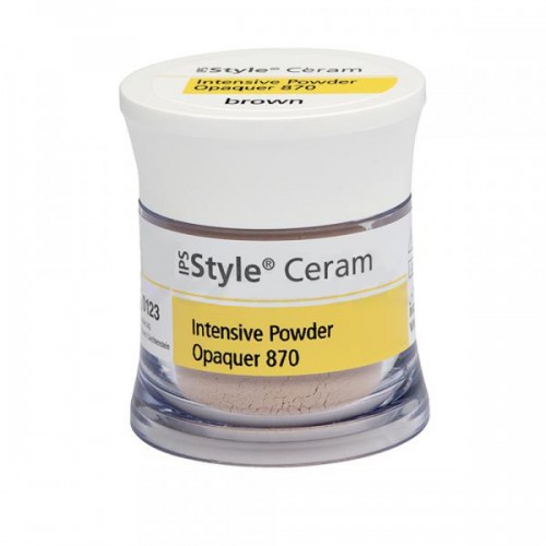 Опакер порошкообразный интенсивный IPS Style Ceram Intensive Powder Opaquer 870, 18 г, коричневый
