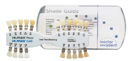 Расцветка IPS e.max Press Shade Guide LT