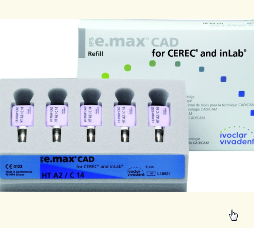 Блоки IPS e.max CAD CEREC/inLab LT A3 C16 5 шт