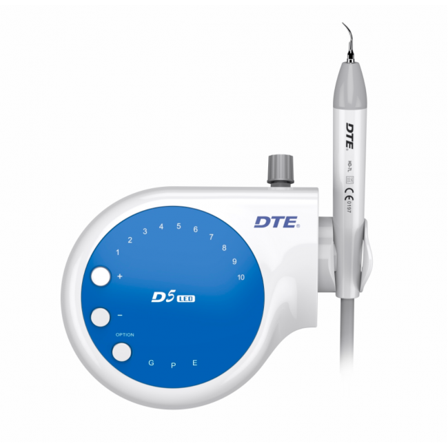 DTE-D5 LED - портативный ультразвуковой скалер с фиброоптикой, 6 насадок в комплекте | Woodpecker (Китай)