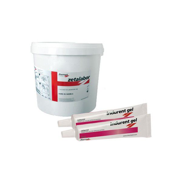 Zetalabor + Indurent gel - С-силикон 5кг+2х60гр (масса + катализатор) для использования в зуботехнической лаборатории