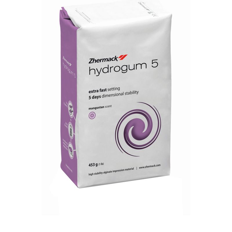 Hydrogum 5 (453gm) - беспыльный альгинат с быстрым схватыванием и высокой стабильностью размеров в течение 5 дней