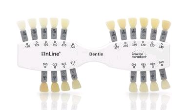 Расцветка IPS InLine Material Shade Guide Dentin Дентин Chromascop