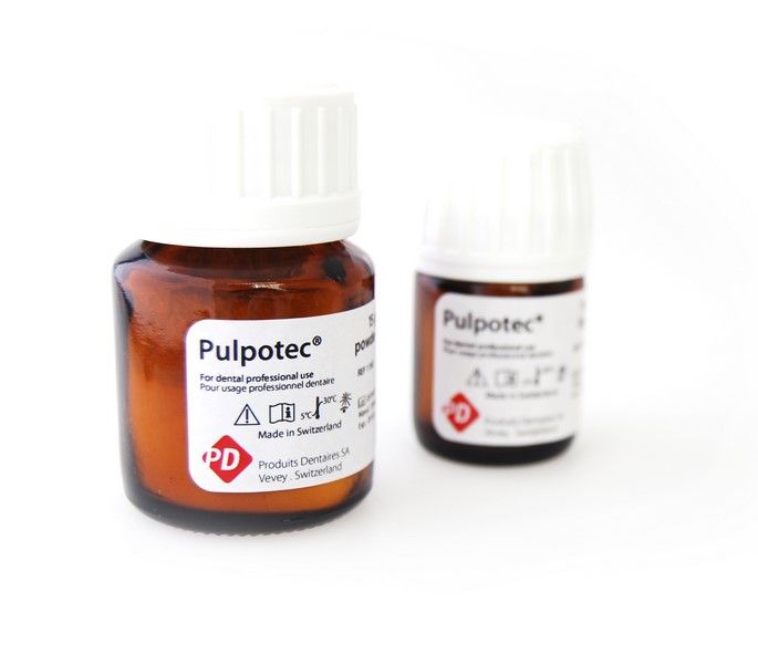Pulpotec (Пульпотек) - паста для долгосрочного лечения путем пульпотомии живых моляров (15 г+15 мл)